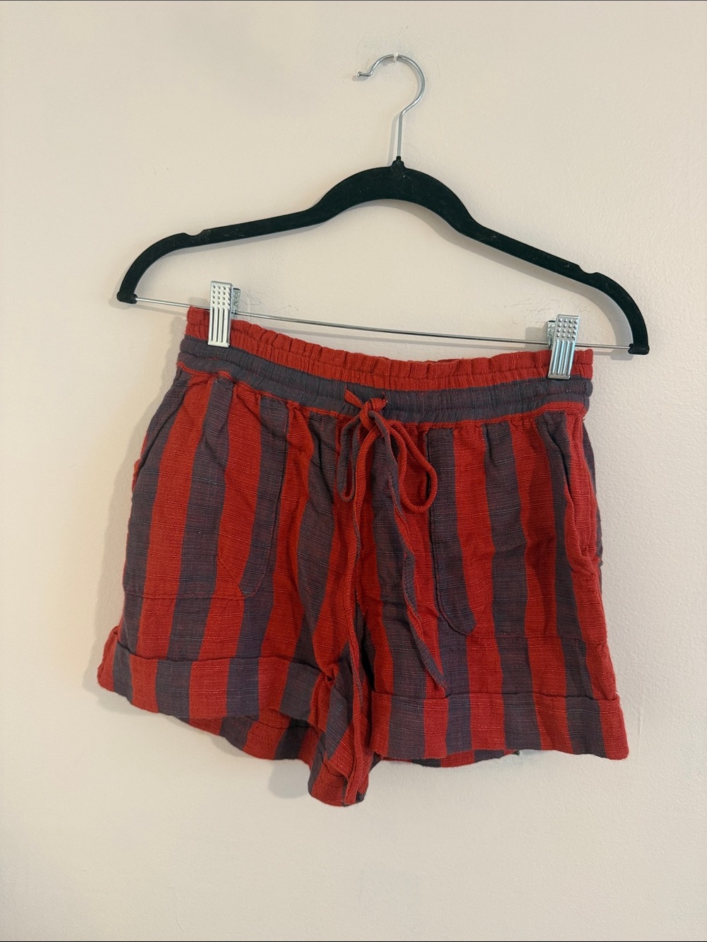 Urban Outfitters UO Mya Striped Linen Blend Shorts | Size XS